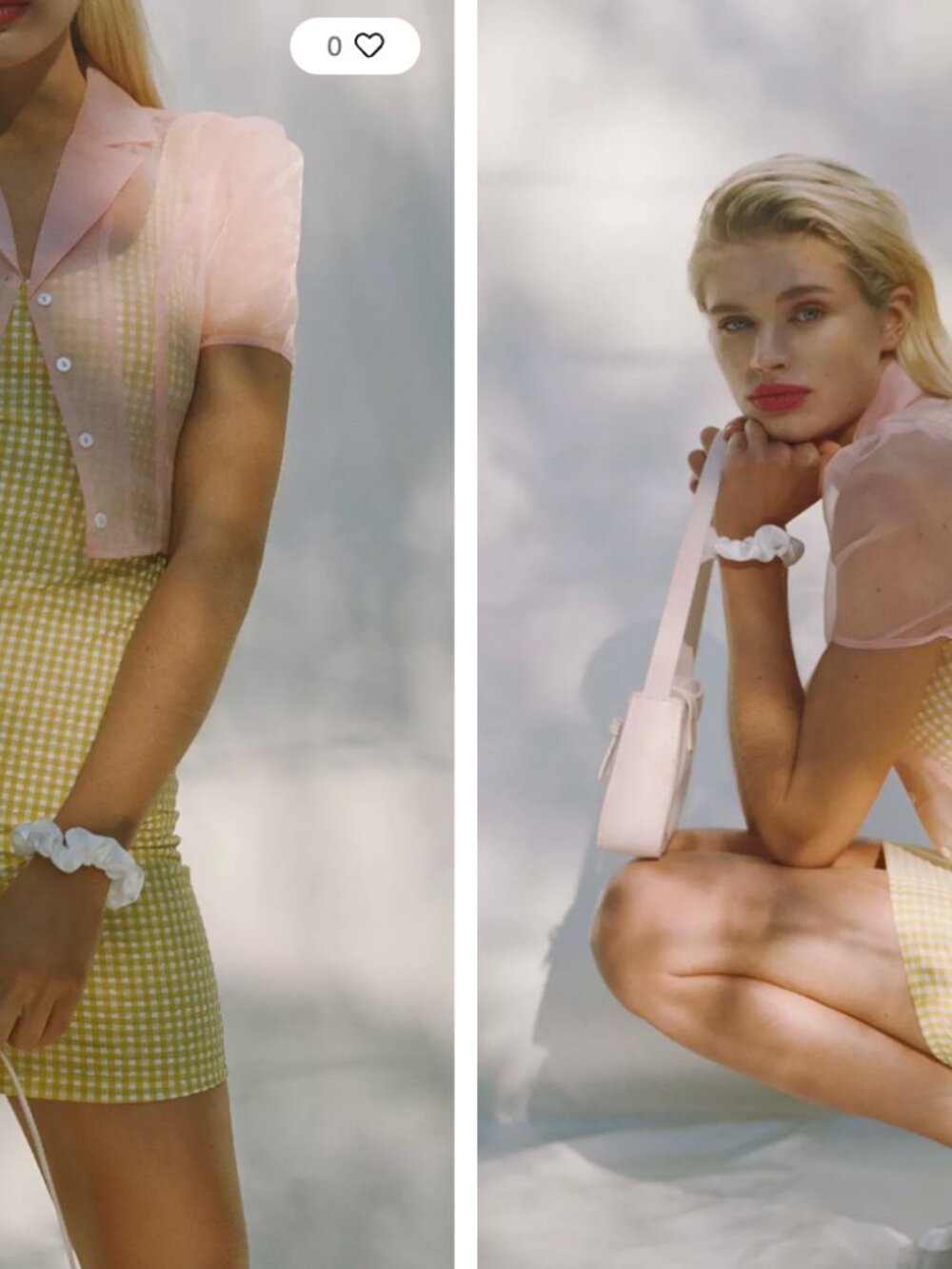 Urban Outfitters Mini Dress Yellow Gingham - Picture 3 of 9